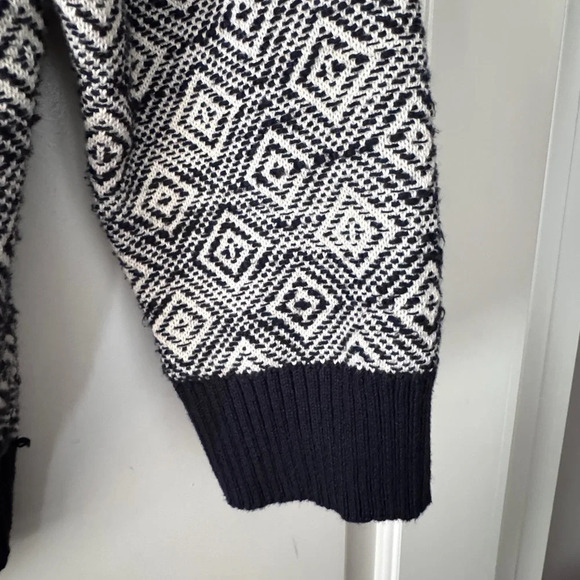LUCKY BRAND Black Cream Zip Up Jacket S - Picture 4 of 8